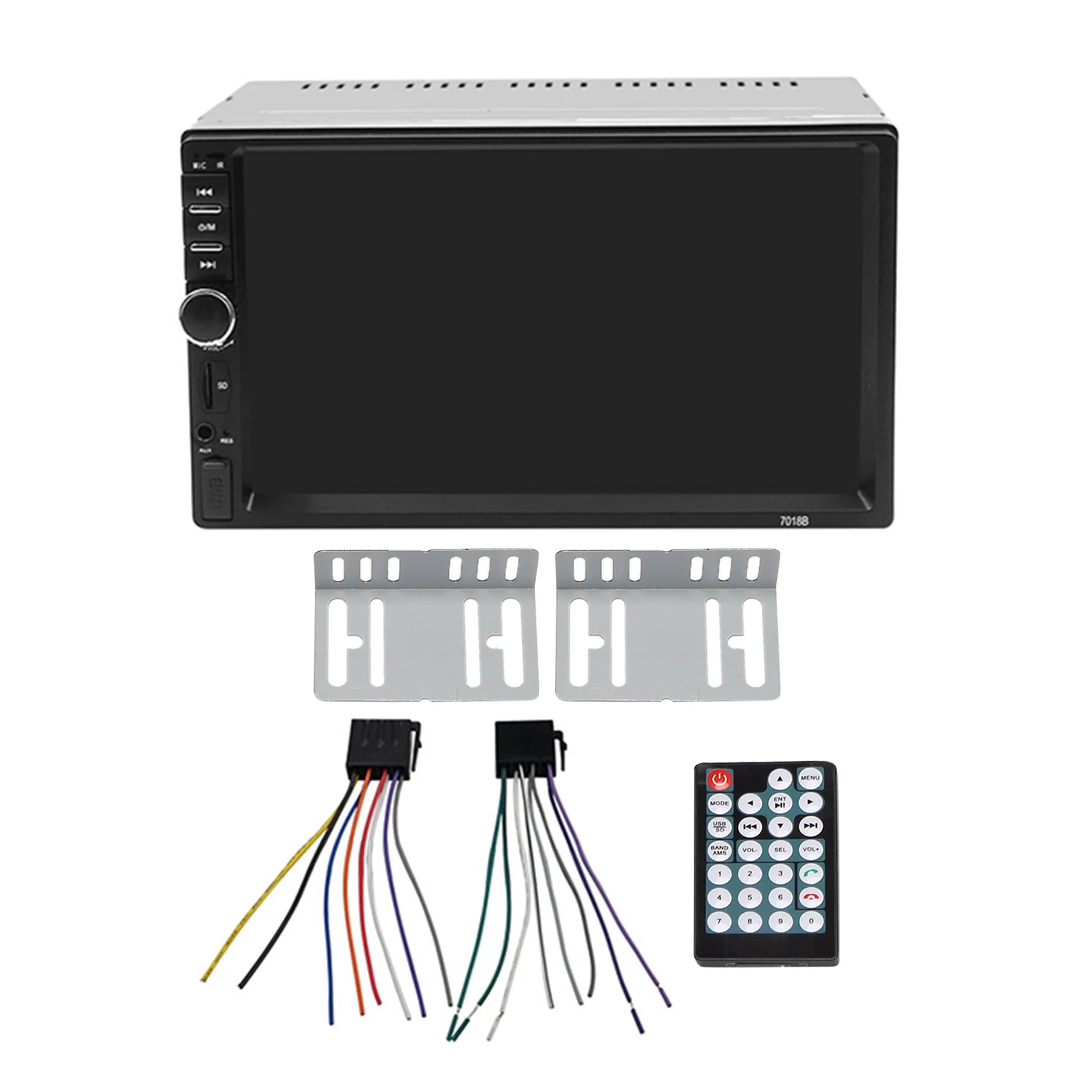 

2 Din Car Radio 7 Inch Touch Screen Stereo Receiver Screen Stereo Bluetooth FM MP5 SD USB Player with Camera