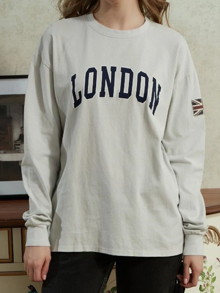 

Женская футболка с длинным рукавом, осень 2022