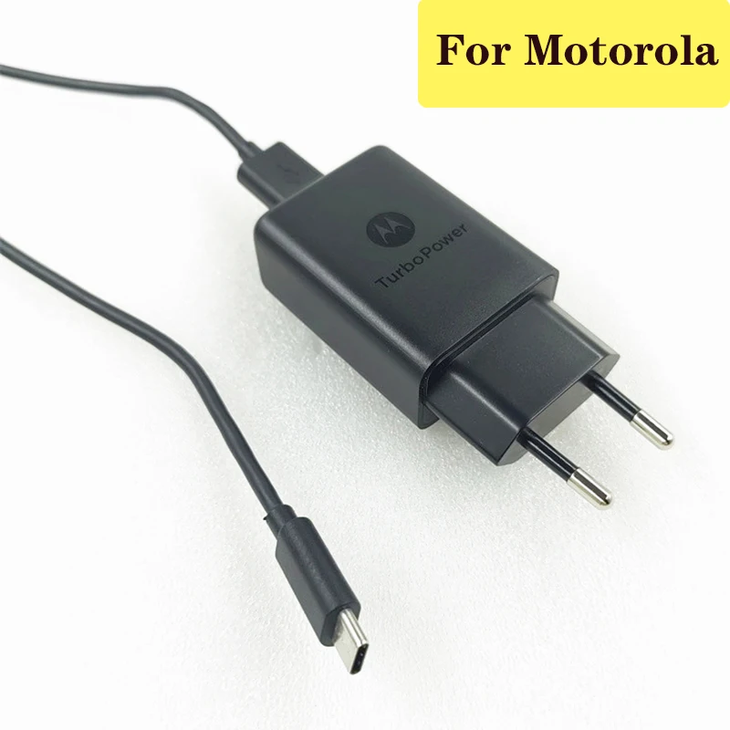

12V1.2A Fast Charger Turbo Power 15W Quick EU Adapter Micro/USB C Data Cable For Motorola Moto E5 Plus Z Z2 Z3 Play G5 G6 G7 P50