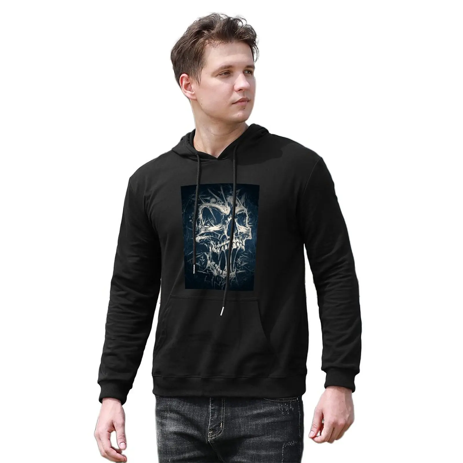 

Толстовка с надписью Dead Roars, с принтом черепа