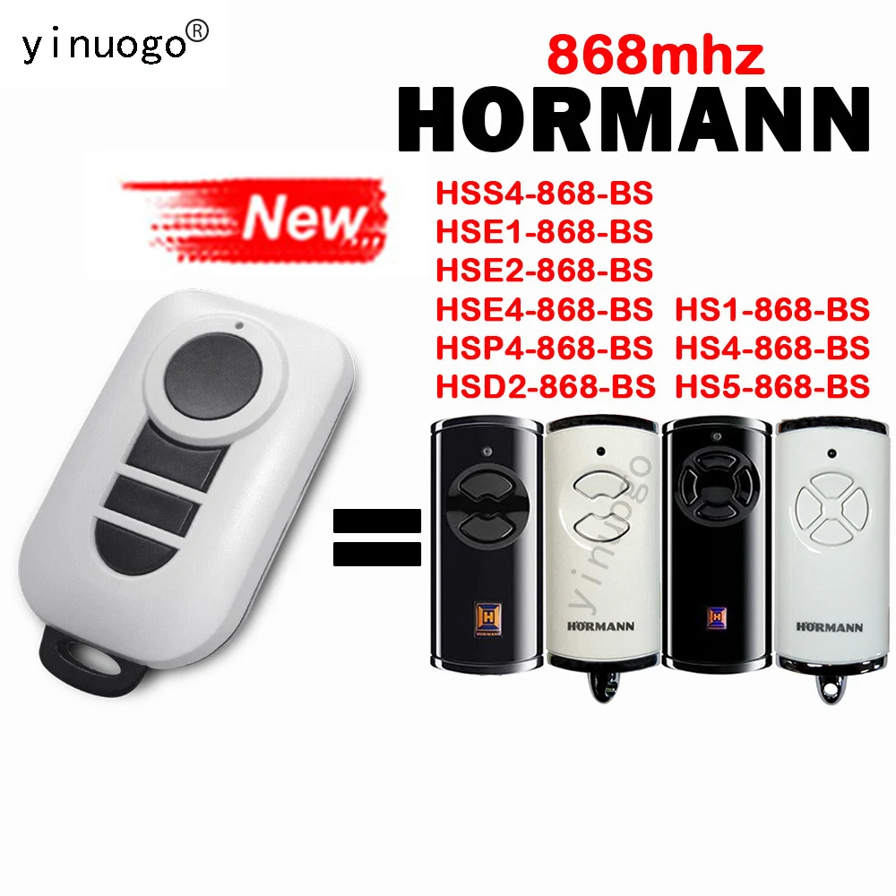 Newest HORMANN BS SERIES 868mhz Replacement HORMANN HS1 HS4 HS5 HSP4 HSD2 HSE2 HSE4 HSE5 HSE1 868 BS Garage Door Remote Control