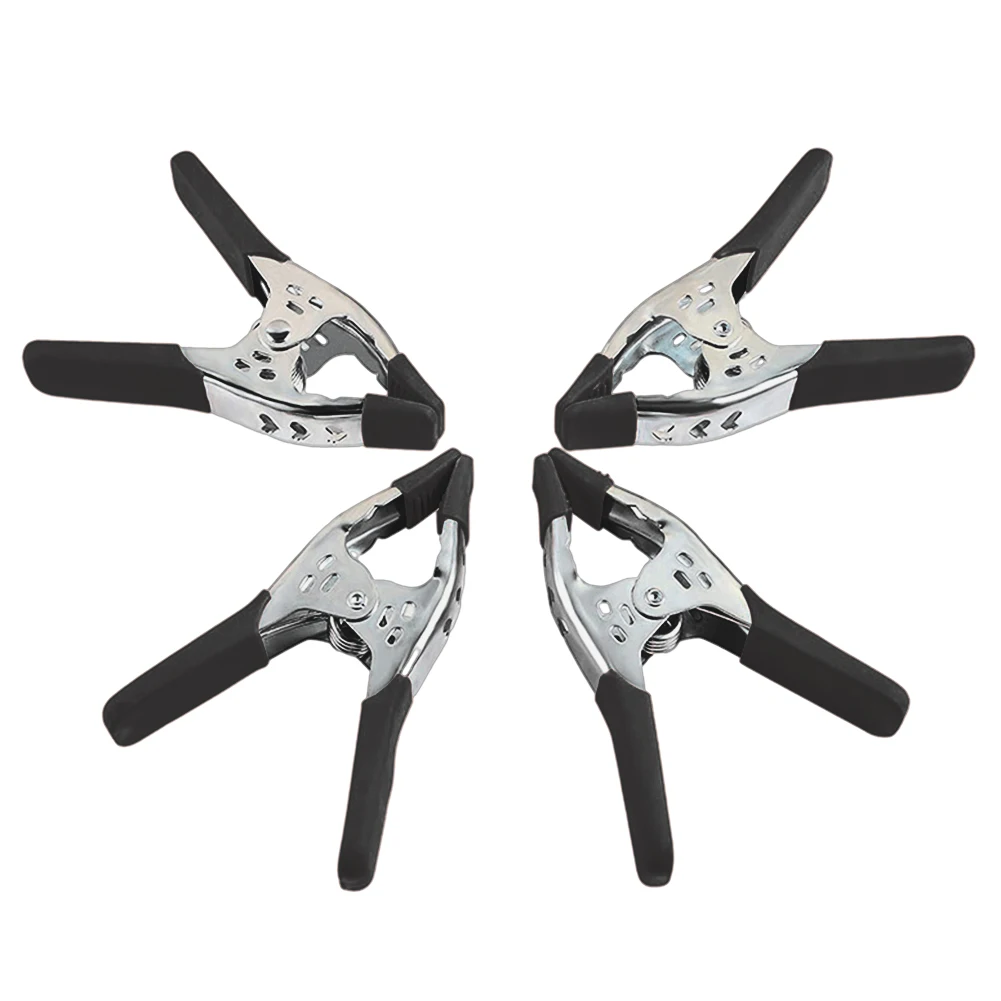 

Metal Clamps Spring Clamp 155mm/6'' 4pcs 6Inch Black / Silver Galvanized Large Muslin Clamps Spring A-shaped
