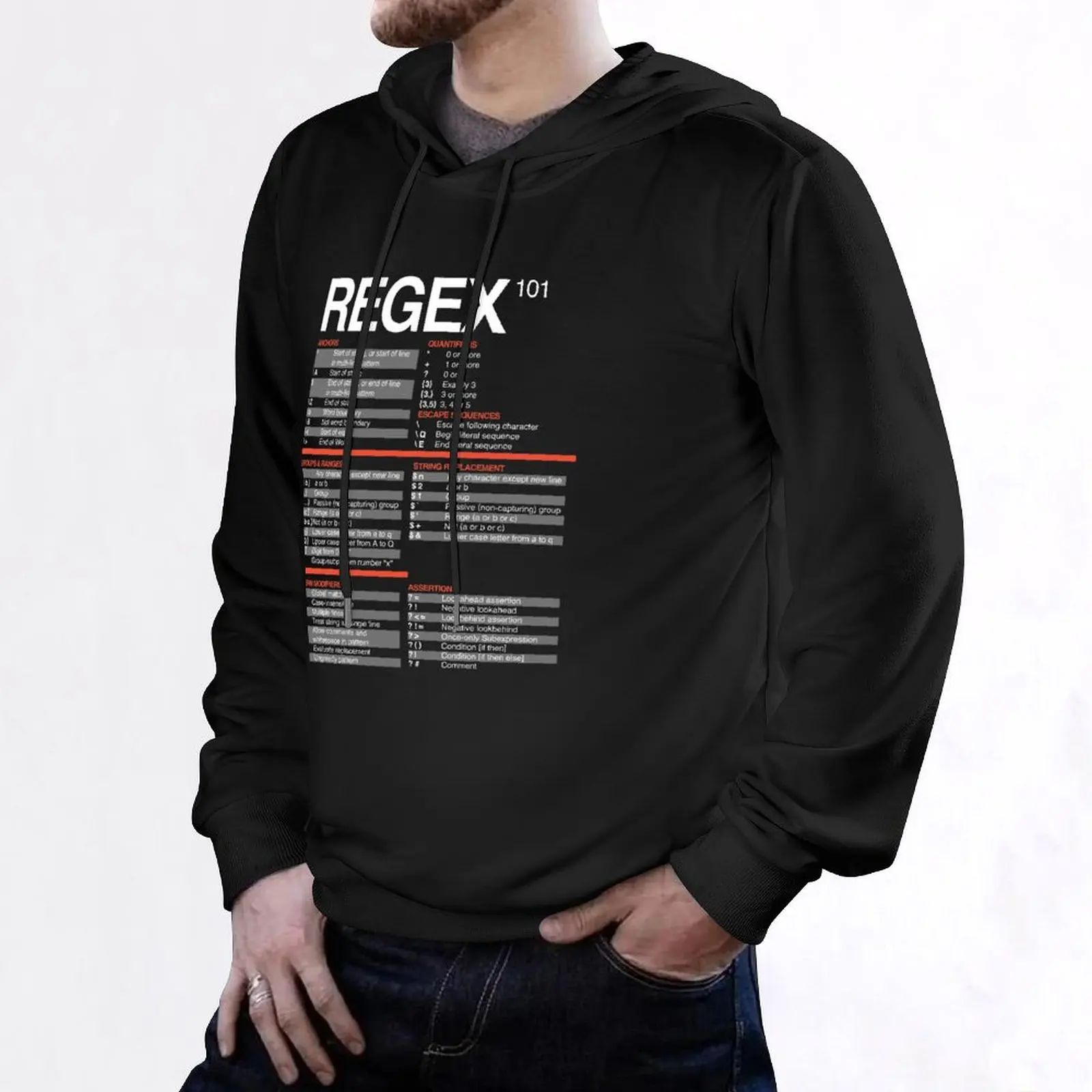 Regex Cheatsheet - Regular Expressions 101-пуловер с капюшоном для учителей компьютеров футболки