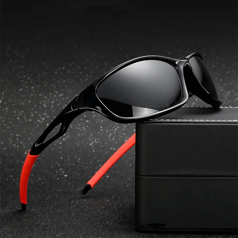 

2023 New Polarized Sunglasses Men Brand Designer Square Sports Sun Glasses for Men Driving Fishing Black Frame Goggle UV400