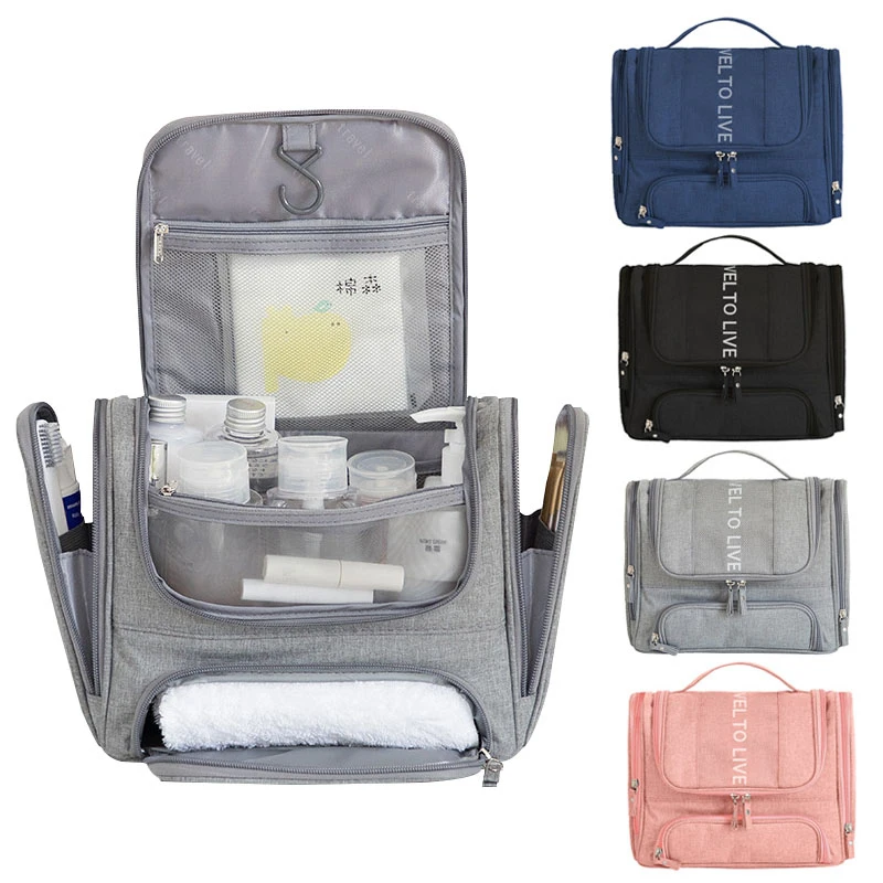 

Women Dry Wet Make Up Bag Makeup Pouch Folding Toilet Bags Vanity Toiletry Bag For Shower Travel Woman Cosmetic Bag Organizer