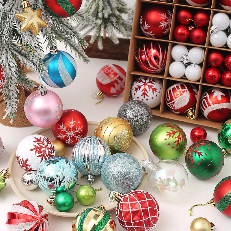 

Christmas Decoration 2023 Christmas Tree Decorations Christmas Balls Multiple Color Christmas Pine Tree Ornament Pendant Party