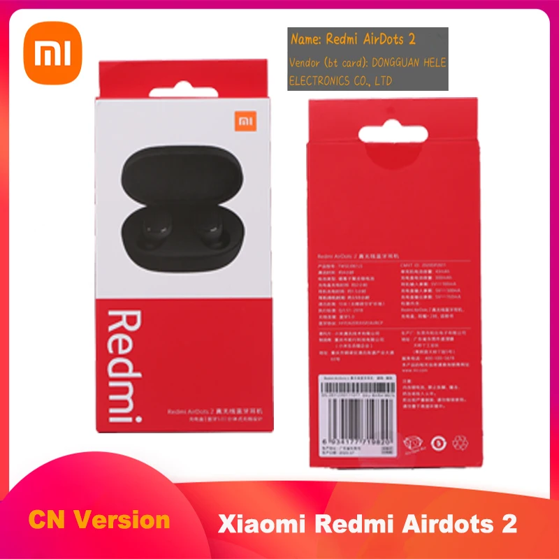 

Xiaomi Redmi Airdots 2 Earbuds True Wireless Earphone Bluetooth 5.0 Noise Reductio Headset With Mic Tws Original Xiomi Airdots