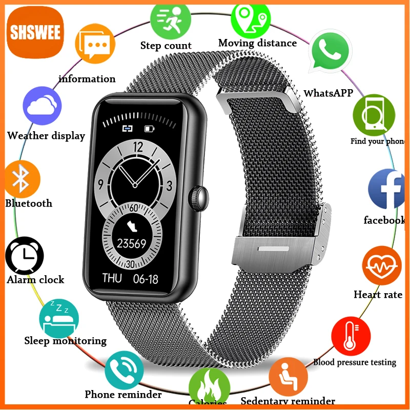 

For Xiaomi Huawei Smart Watch Men Pedometer Watches Blood Pressure Blood Oxygen Fitness Tracker display Women Smartwatch