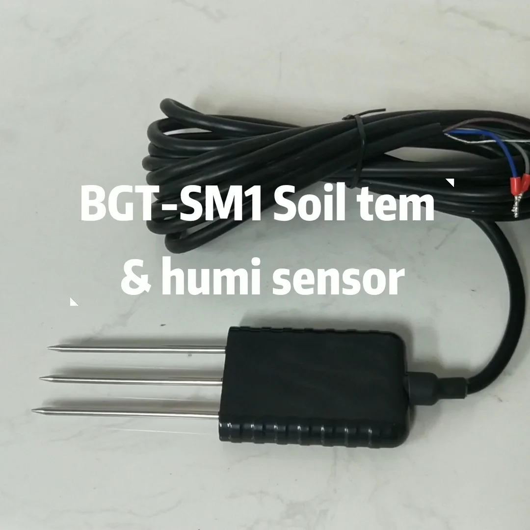 Китай низкая цена BGT DC5-24V RS485 искусственный датчик влажности и температуры почвы