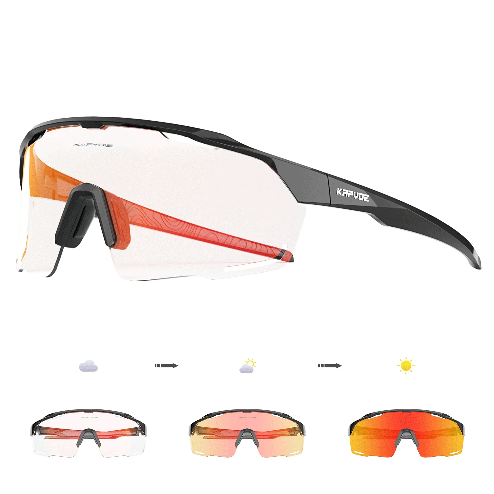 Kapvoe Cycl Mountain новые велосипедные очки спортивные фотохромные солнцезащитные для