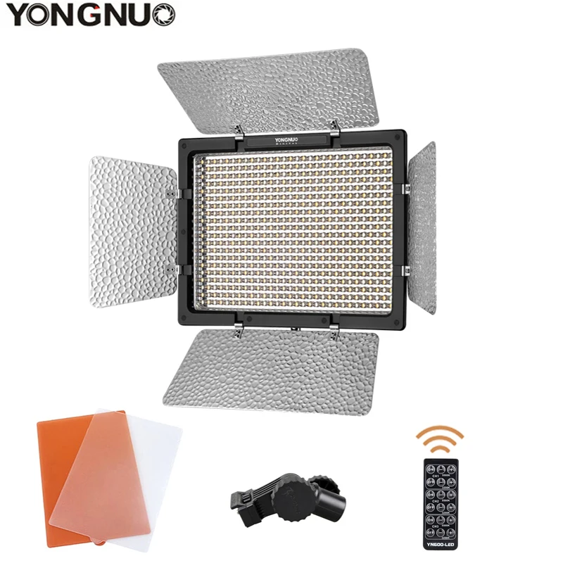 Светодиодная панель для видеосъемки YONGNUO YN600L YN600 с регулируемой цветовой температурой 3200K 5500K светильник для фотостудии