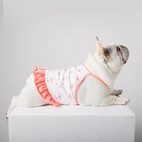 stripe dress pet clothing dogs suspenders vest for dog clothes small costume french bulldog summer multicolor girl collar perro