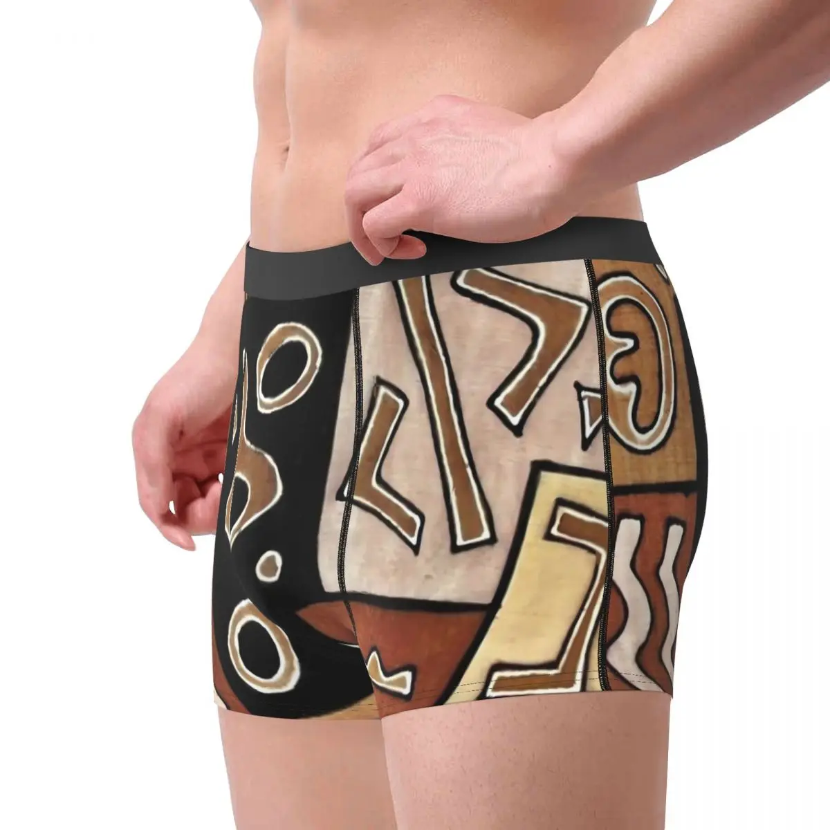 Нижнее белье с этническим принтом шорты-боксеры африканским модные мужские
