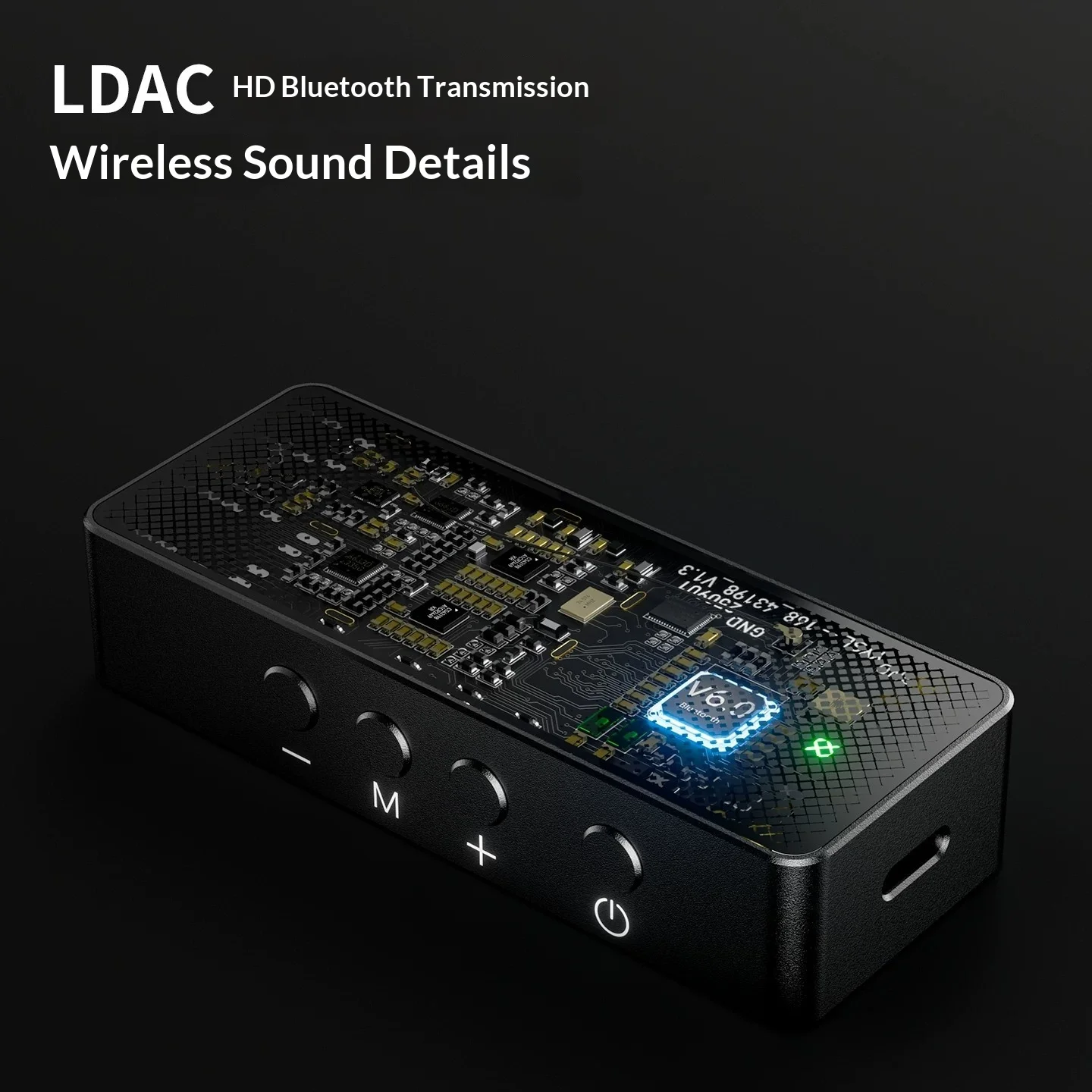 Фото Портативный Hi-Fi Bluetooth-усилитель для наушников Zhulinniao Tingyu F1 с двойным операционным усилителем CS43198+RT6863 и функцией высокопасового фильтра №4