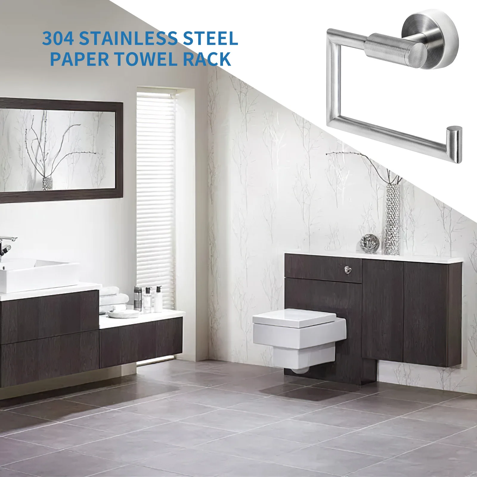 Настенный держатель для туалетной бумаги из нержавеющей стали 304 |