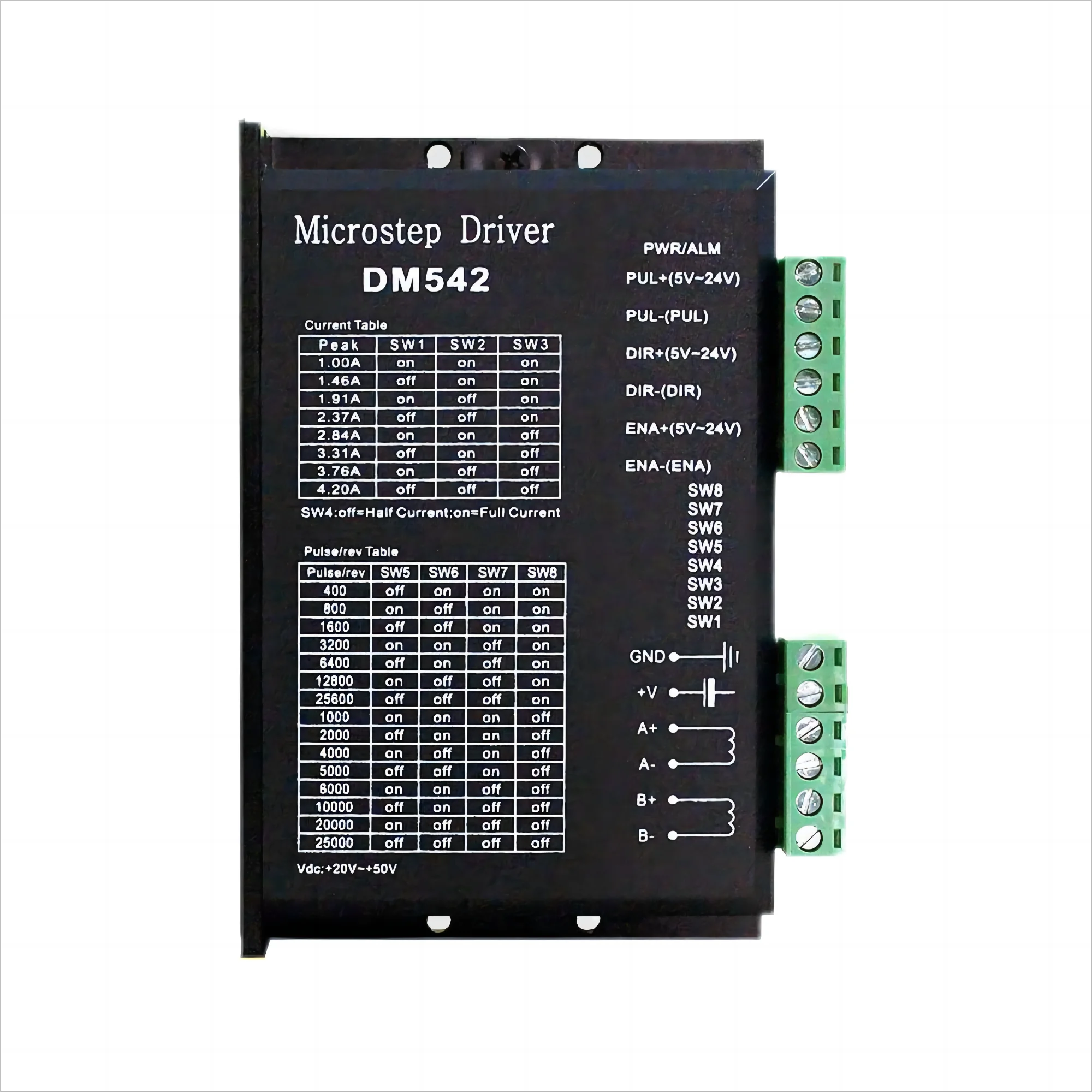 TB6600 9-42 в 4A / DM542 20-50V 4.2A DM556 5.6A драйвер двигателя для постоянного тока