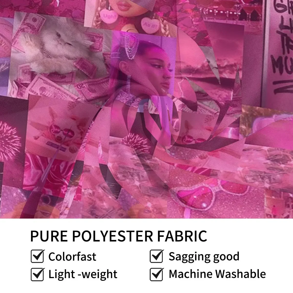 Ярко-розовый эстетический гобелен Collag искусство настенный подвесной домашний