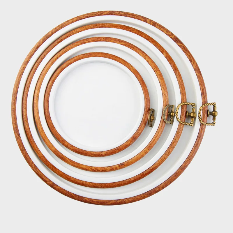 

Plastic Retro DIY Sewing Embroidery Ring Hoop Tool Embroidery Cross Stitch Hoop Frame Ring Round Hoop Craft