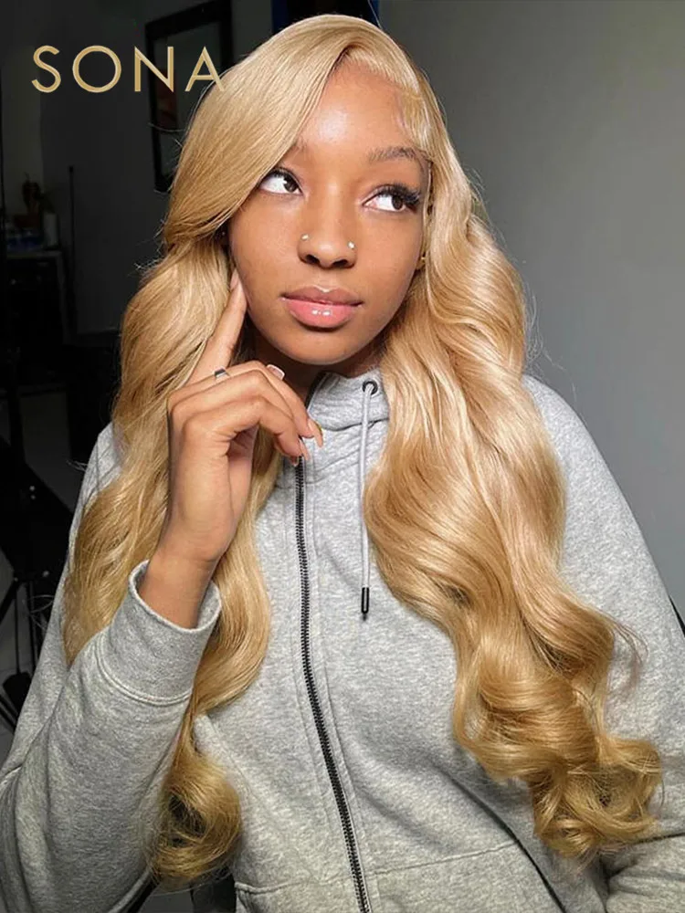 Парик из натуральных человеческих волос с прозрачной кружевной передней частью