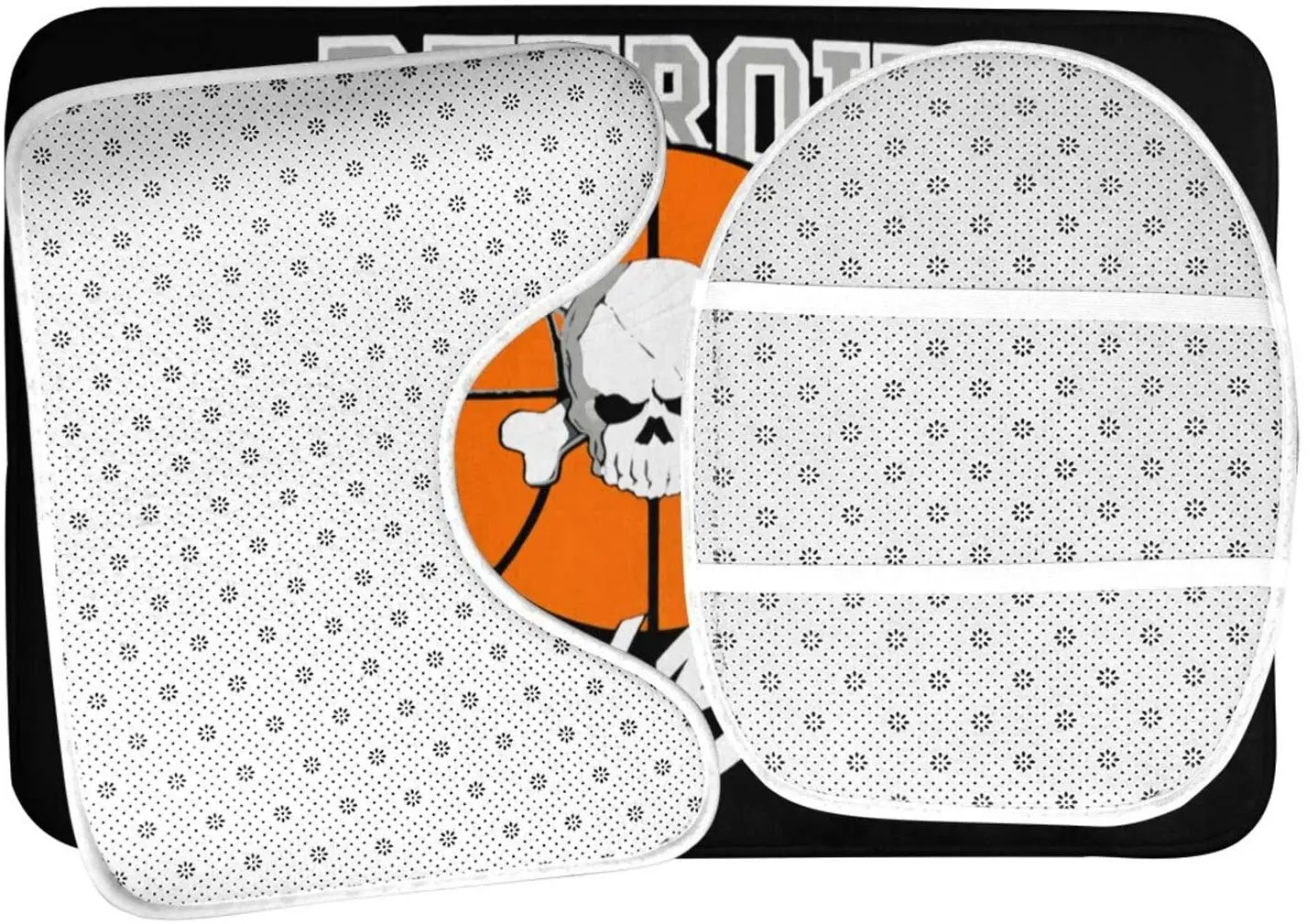 

De-Troit NASTY-5tons Bad Boys 3 Piece Set Bath Mat Set, non-Slip Bathroom Mats Set/Bathroom Rugs/Contour Mat/Toilet Cover