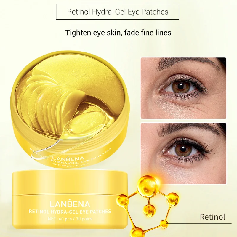 

LANBENA VC Anti Aging Remove Dark Circles Eye Bag Collagen Eye Mask Eye Patch Skin Care Moisturizing Hyaluronic Acid Gel Retinol