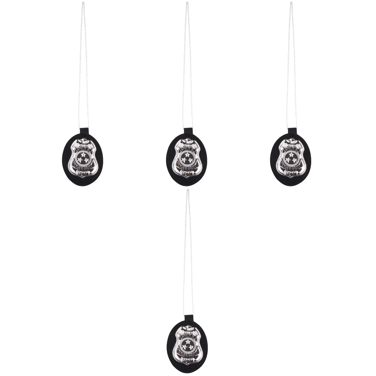 

Performance Props Carnival Cosplay Police Necklace Decor Alloy Badges Necklaces