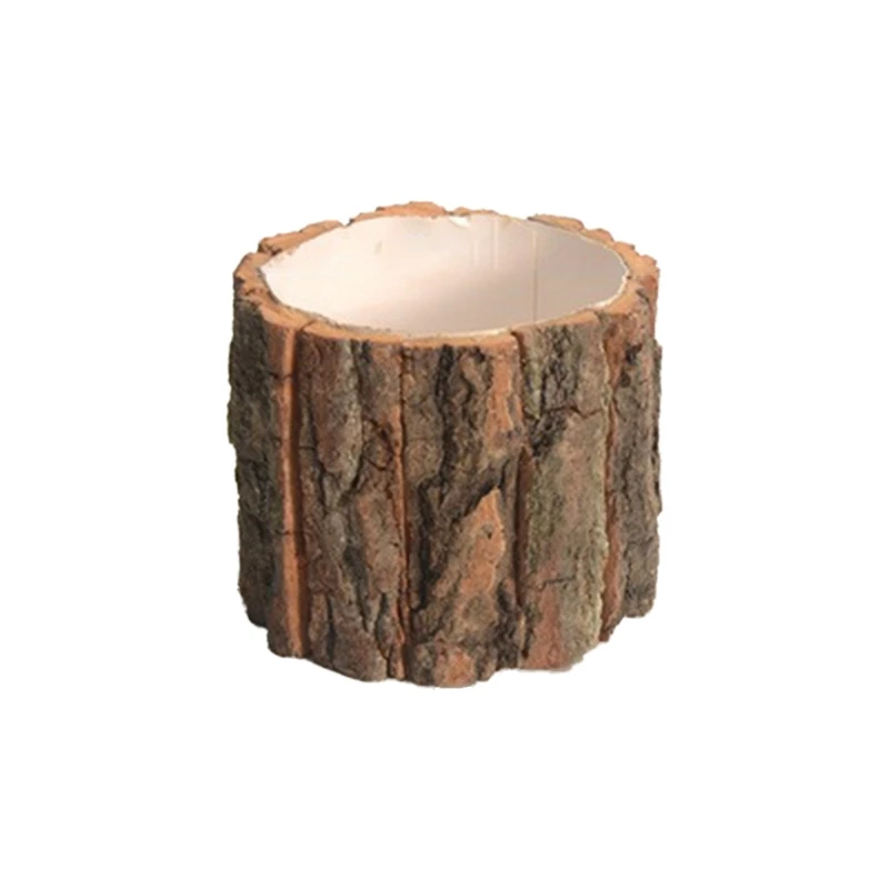 

Винтажный деревянный цветочный горшок, настольный цветочный горшок, садовые кастрюли, контейнер для лая, суккулентов, растений, фермерская ...