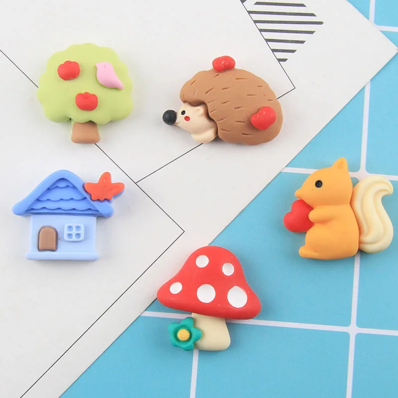 10 шт. смоляная Смешанная белка для рукоделия лук волос в центре украшение