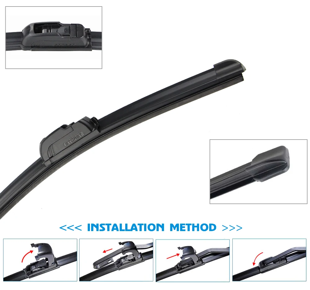 Автомобильная щетка для стеклоочистителя Toyota Yaris French 28 "Single 2011-Onwards Auto Windscreen Windshield Wipers Window Wash Fit U Hook Arm on.