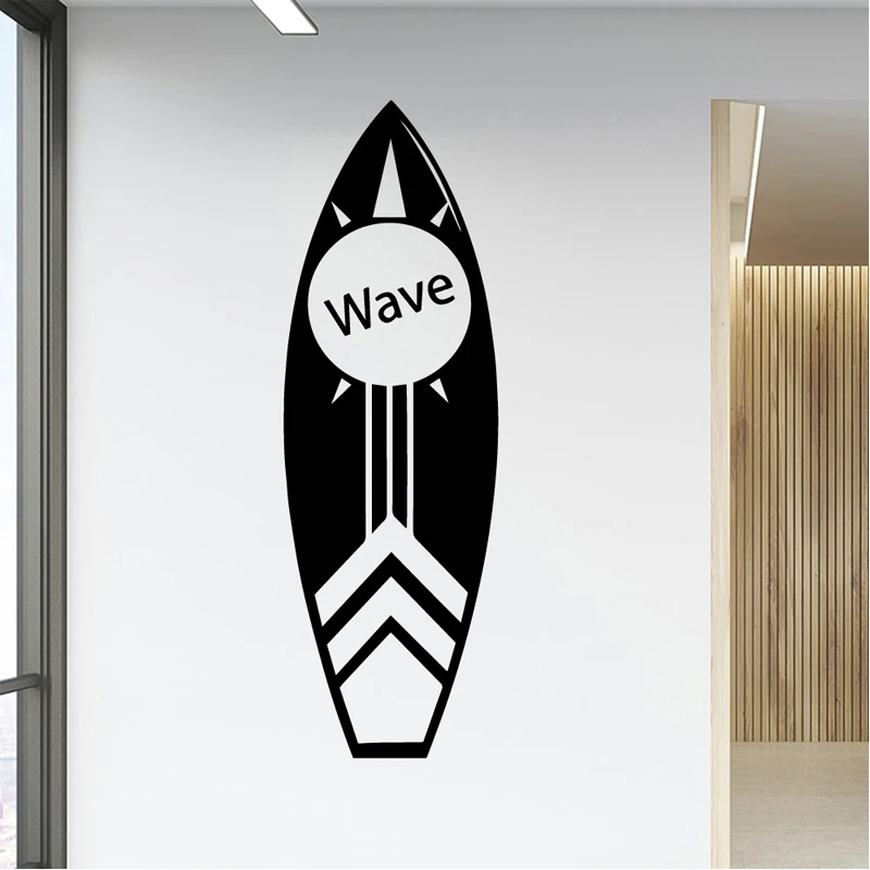 

Creative Wave Skateboard Vinyl Sticker Wallpaper Roll Furniture Decorative Pvc Art Wall Decal Home Decoration Boys Room Mural
