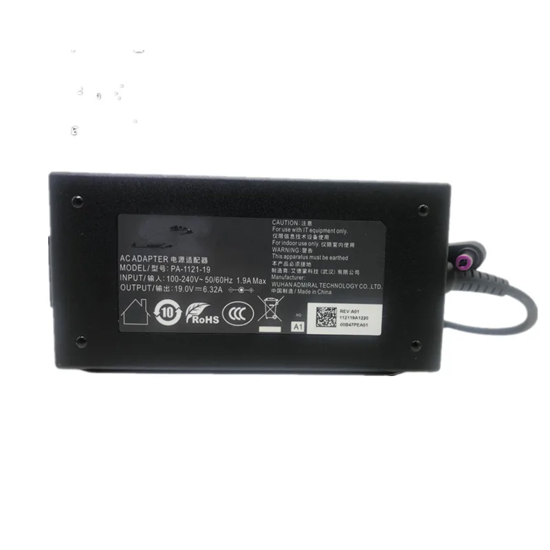Оригинальное зарядное устройство переменного тока 19 В 6 32 А 5 5*2 мм PA-1121-19 120 Вт для