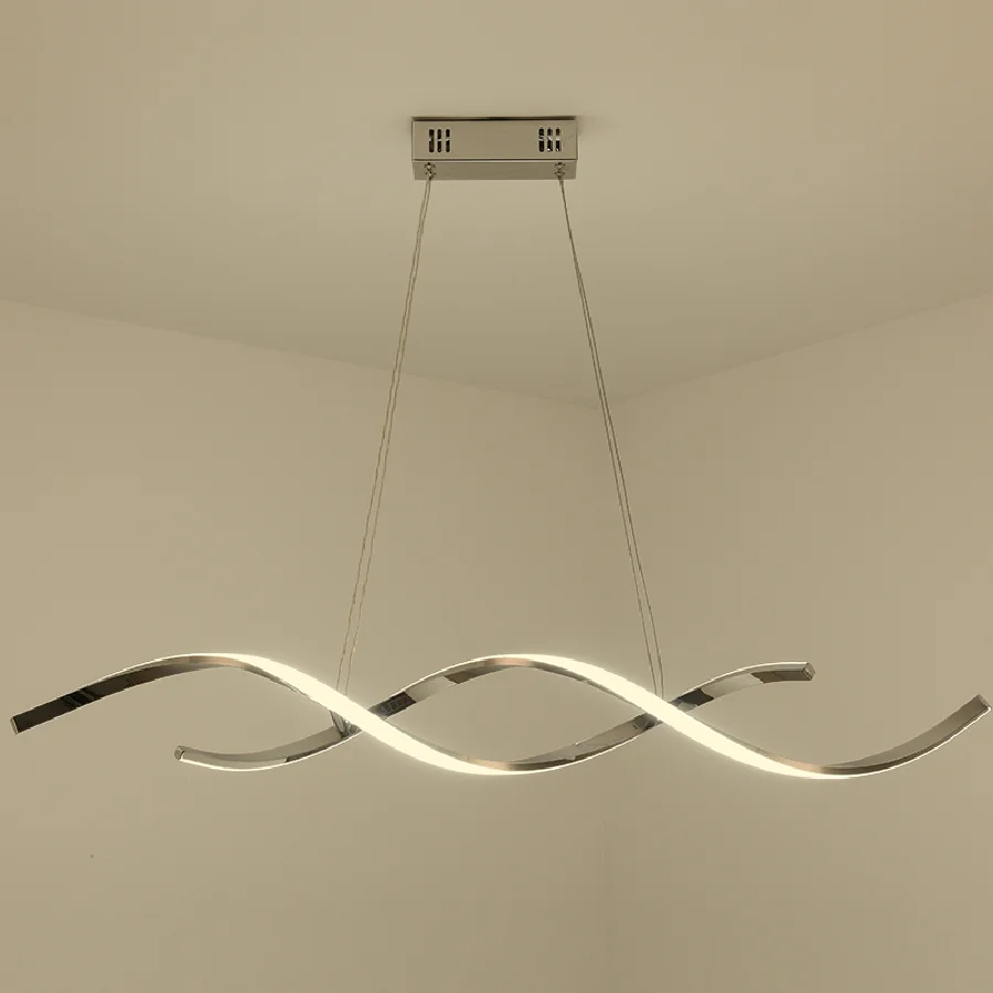 

Chrome/Gold Plated Modern led Chandelier for dining room kitchen Room Led chandelier 90-260V Length 900mm/1100mm Free shipping