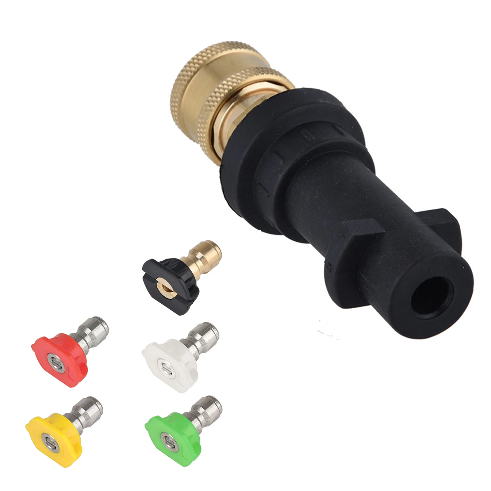 

High-pressure Wash WaterGun Connector 1/4 Quick-connect Conversion Connector Cleaning Machine Accessories