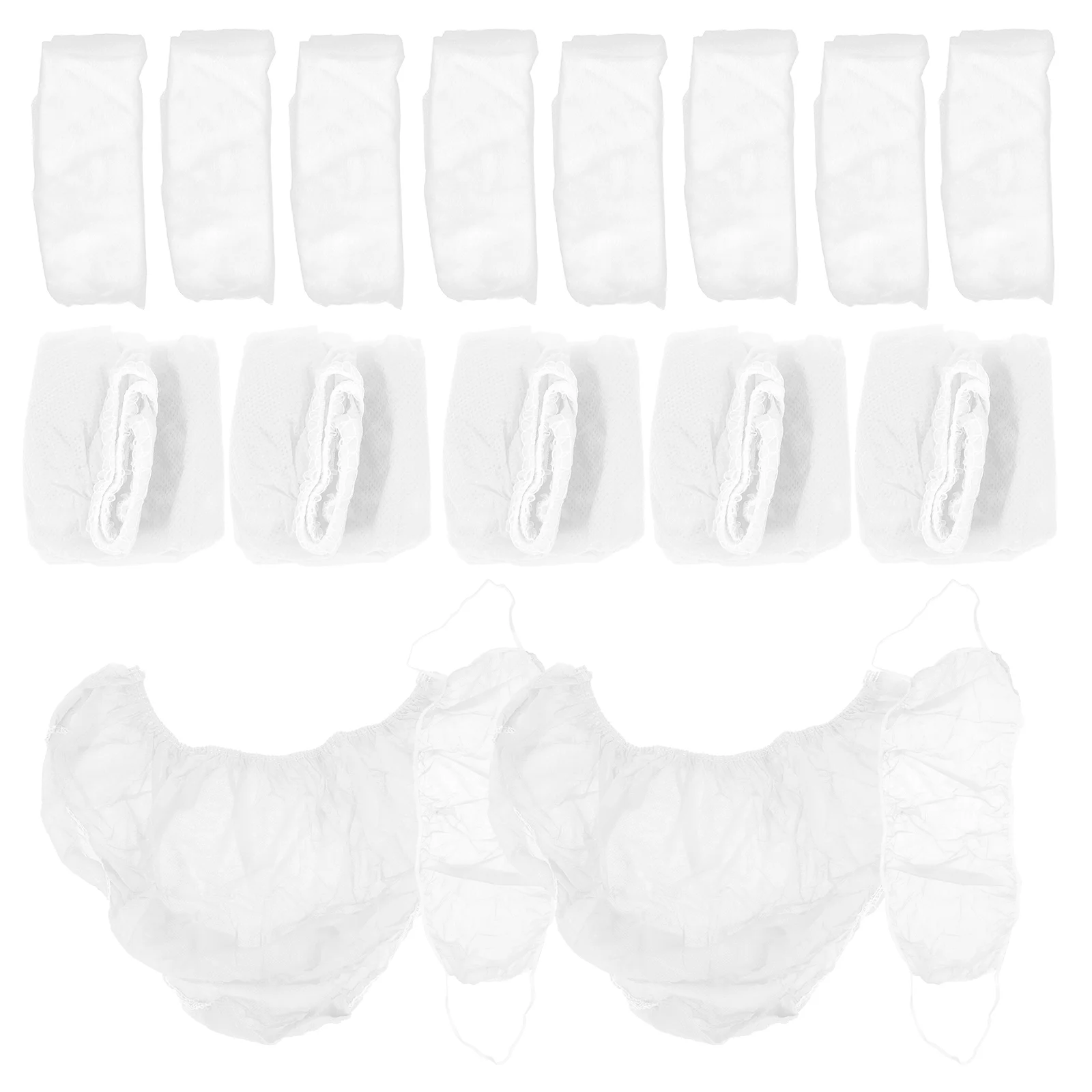 

10 Sets Girls Briefs Sauna Panty Breathable Underpants Supple One-time Women White Non-woven Fabric Miss