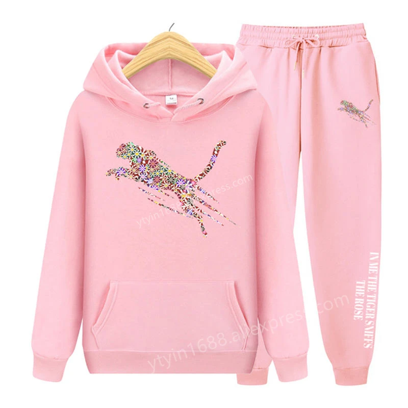 Женский спортивный костюм эстетические толстовки спортивные штаны из двух