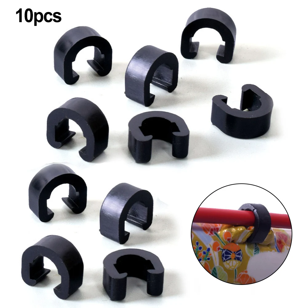 

10pcs Bicycle C-Buckle Brake Cable For Mountain/road/folding Bikes Shift Brake Cable Hose Frame Clip For Fixing Wire Tubes