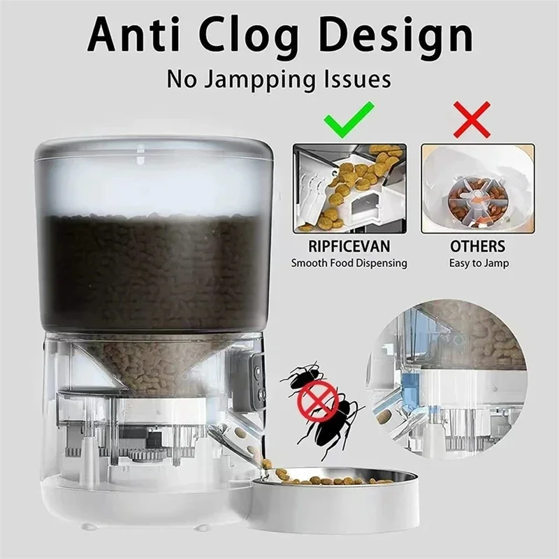 Автоматическая кормушка для домашних животных умный дозатор из нержавеющей