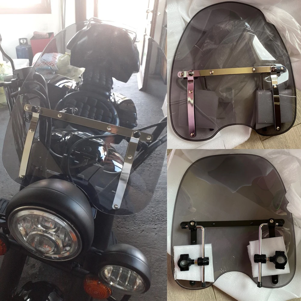 

Ветровое стекло для Yamaha Drag Star 1100, классическое стекло XVS 650 125 250 1997-2007 XVS650 XVS1100 7/8 дюйма, Фиксированный экран на руль, Новинка