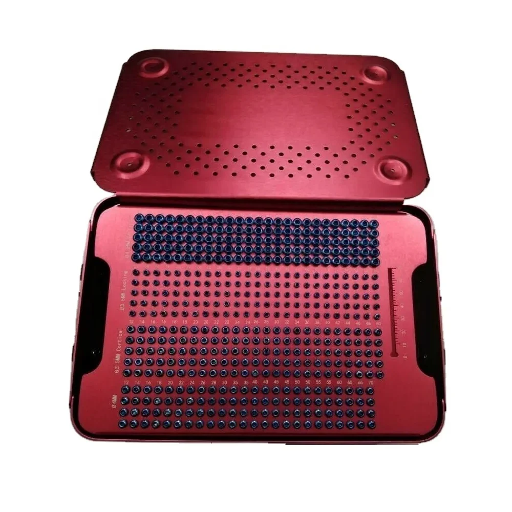 Кортикальный винт 3 5 мм 4 Блокировка подавление 0 Титан со стальной коробкой