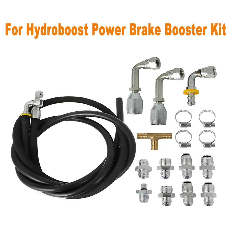 

Steering Hose Hookup Kit With Fittings For Hydroboost Power Brake Booster Kit Suit For Any Car&Truck