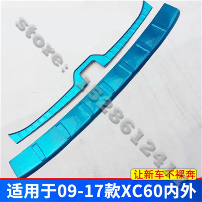 

For Volvo XC60 2009-2014 Car styling Stainless Steel Rear Bumper Protector Sill Trunk Tread Plate Trim rear styling