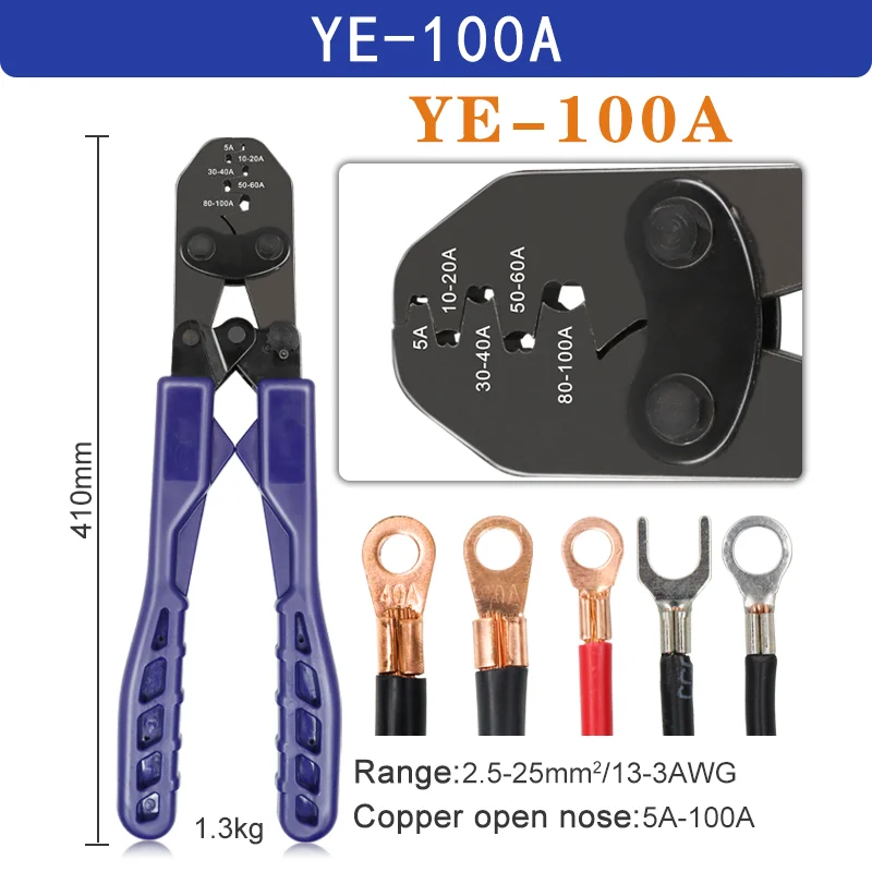 

Плоскогубцы YEFYM YE-100A/200A для обжима клемм