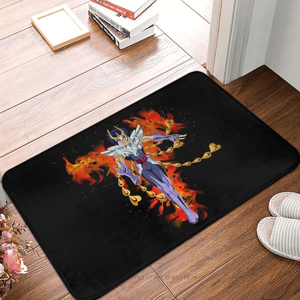 

Anime Saint Seiya Shiryu Non-slip Doormat Phoenix Bath Kitchen Mat Outdoor Carpet Indoor Modern Decor