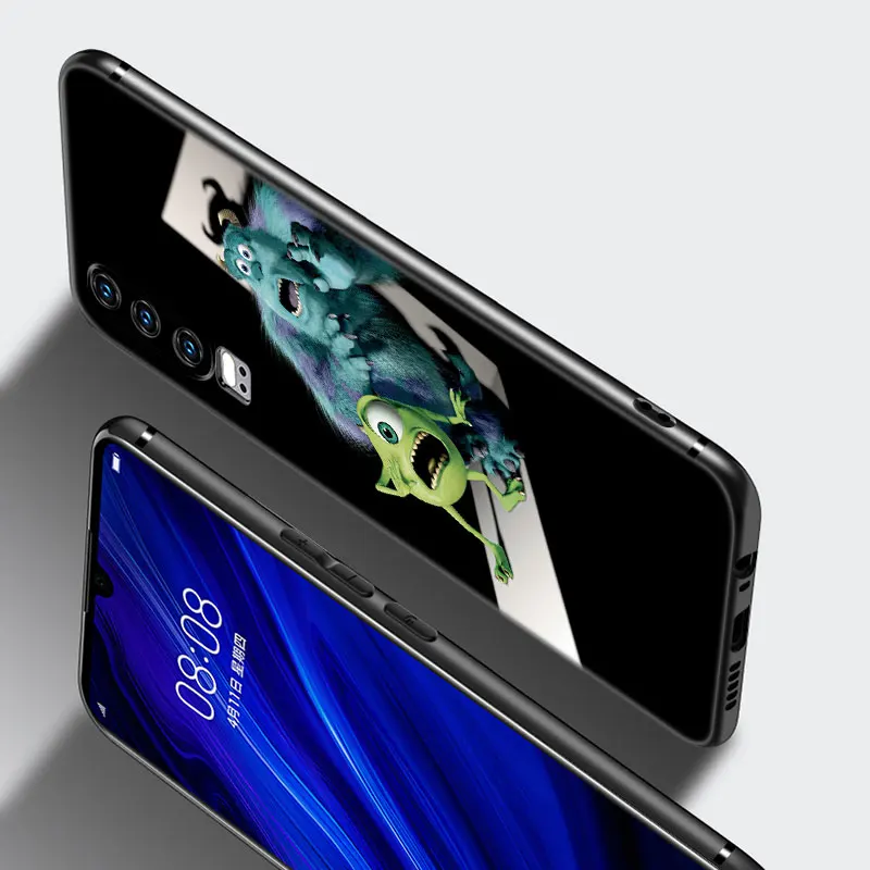 Чехол с мультипликационными монстрами в университете для телефона Huawei P50 P40 P30 P20