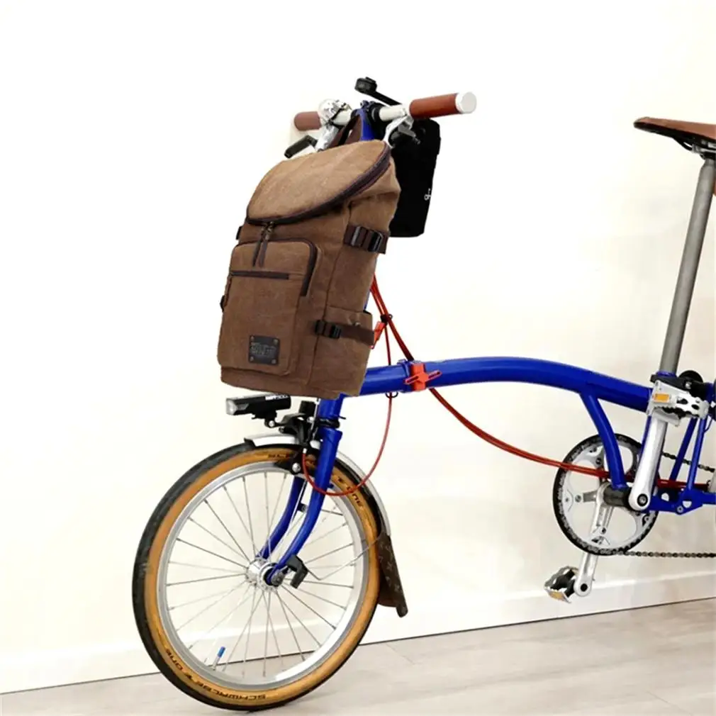 Многофункциональный холщовый дорожный рюкзак для велосипеда Brompton спортивная