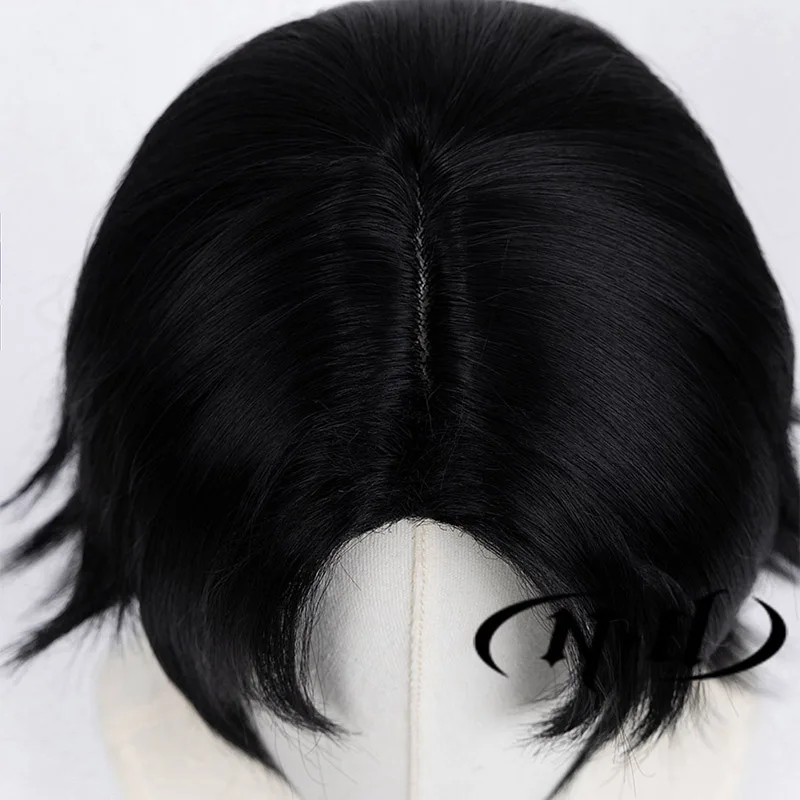 ND Chrollo Lucilfer Косплей Парик Короткий Черный Аниме HUNTER × Синтетические Волосы