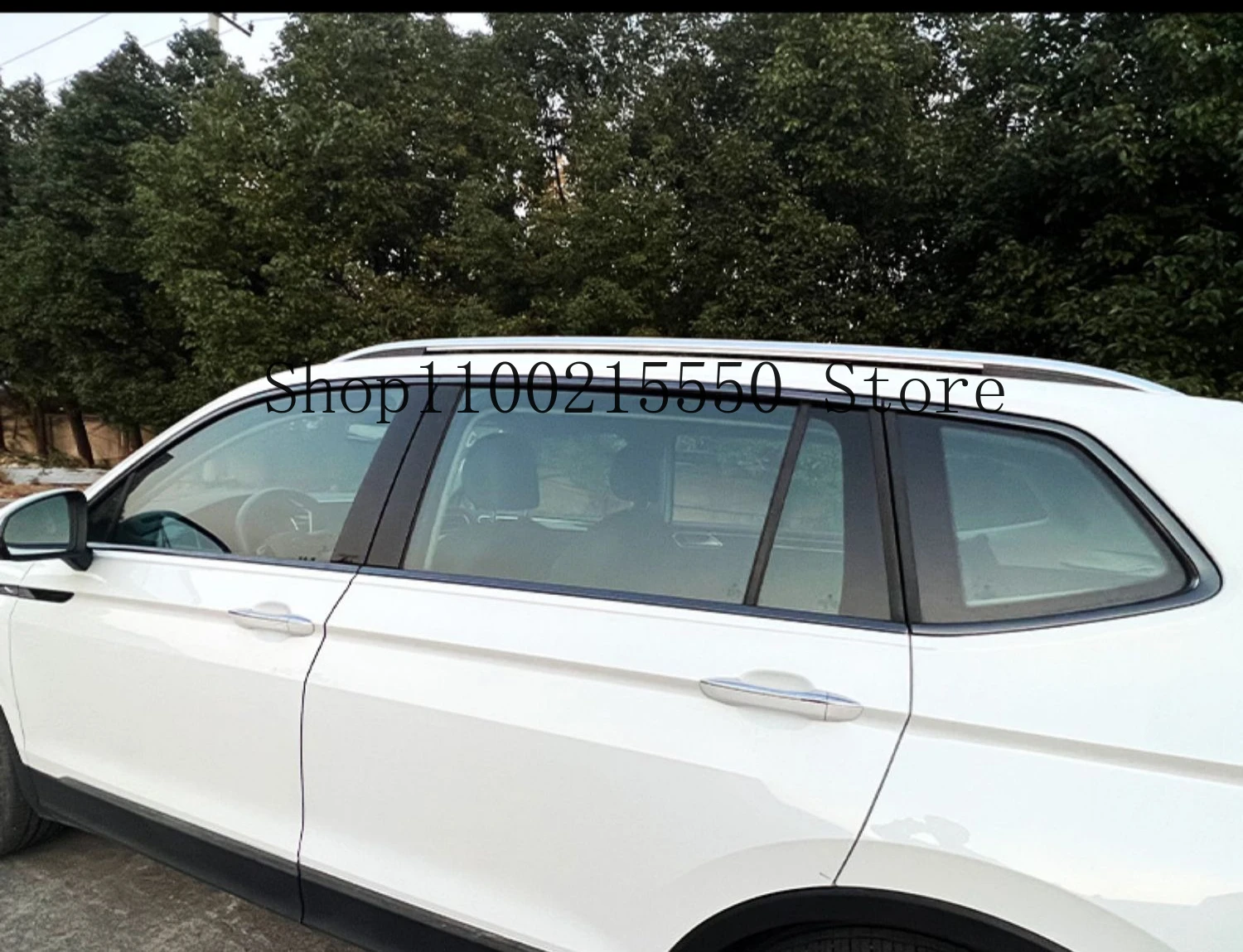 Накладка на рамку для украшения окон Volkwagen VW TIGUAN L 2017-2024 полный комплект из