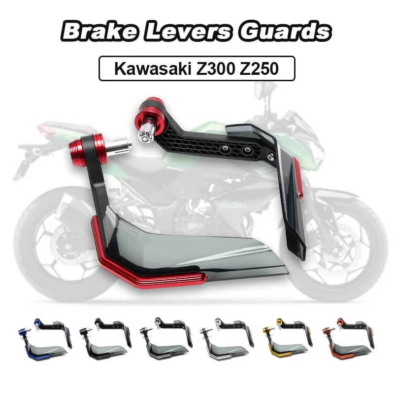

Motorcycles CNC Crash Pads Brake Clutch Levers Guards for Kawasaki Z300 Z250