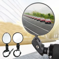 bike mirrors 360 rotation wide angle folding handlebar rearview mirror for bicycle motorcycle road bike back convex mirror
