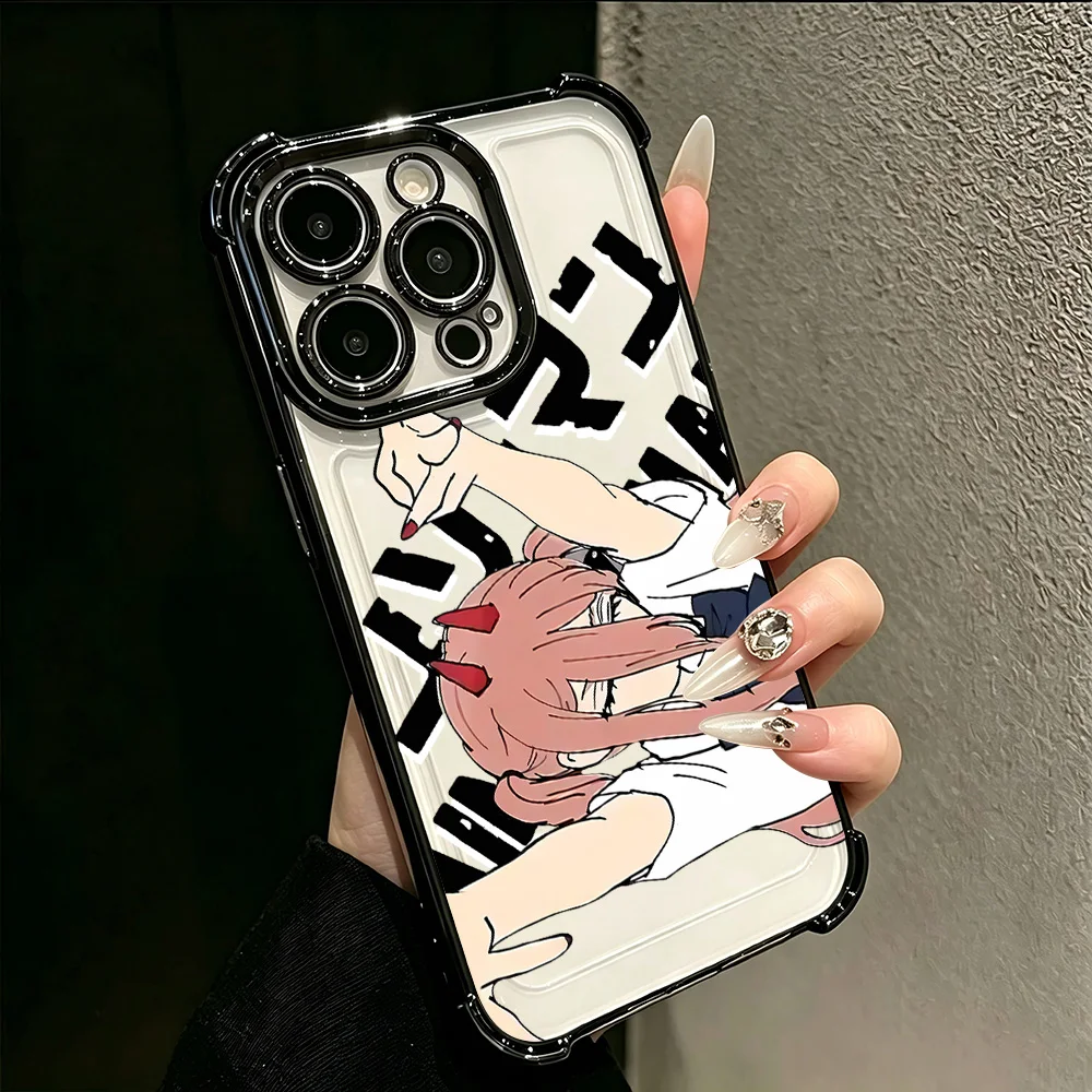 Фото Чехол для телефона с покрытием для iPhone 17, 17e, 16e, 16, 15, 14, 13, 12, 11 Pro Max, Mini, Air, Plus, противоударный, с воздушной подушкой, Cool C-ChainsawS ManS №2